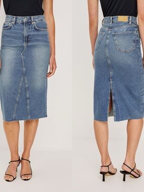 RAILS Highland Denim Pencil Midi Jean Skirt Size 24